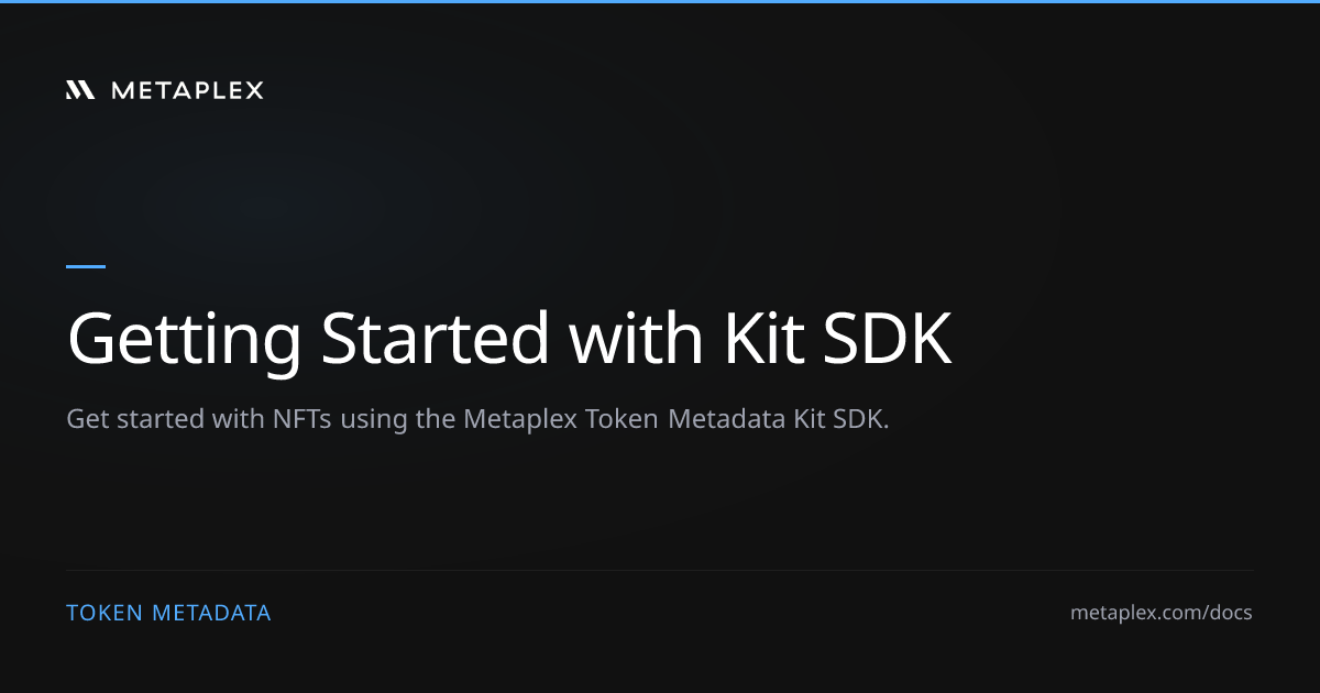 Kit SDK | Token Metadata