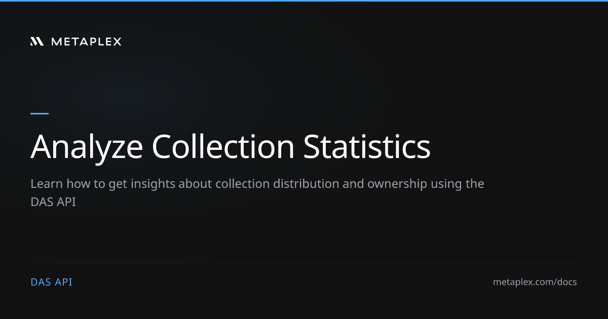 Analyze Collection Statistics | DAS API Guides