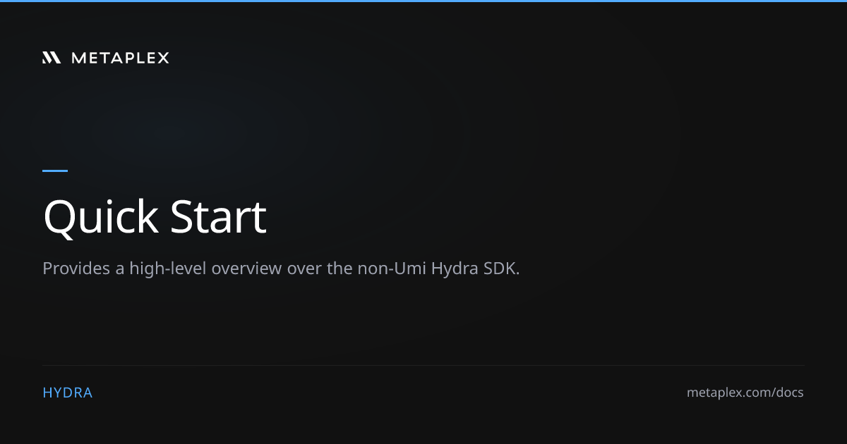 Quick Start | Hydra