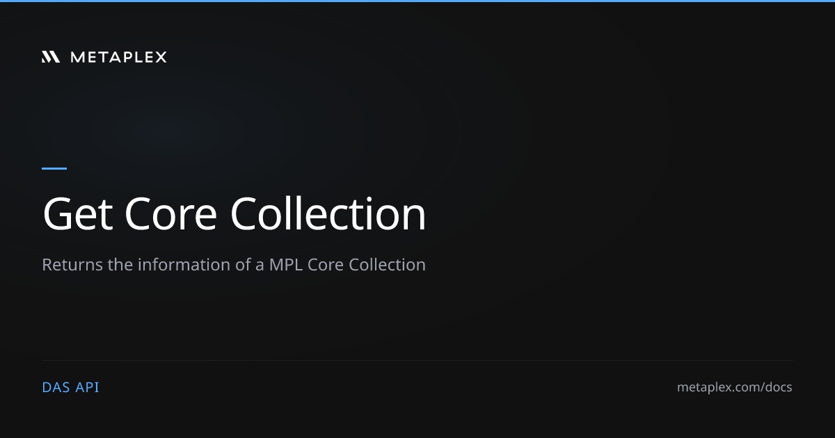 Get Collection | DAS API Core Extension