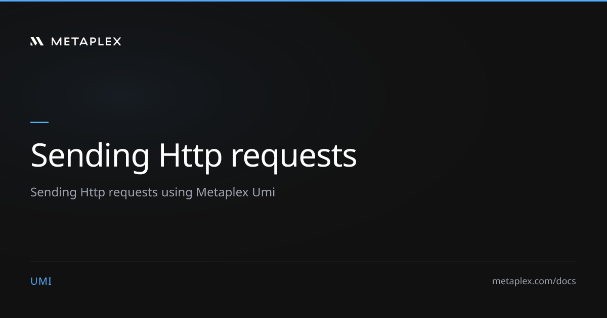 Sending HTTP requests | Umi