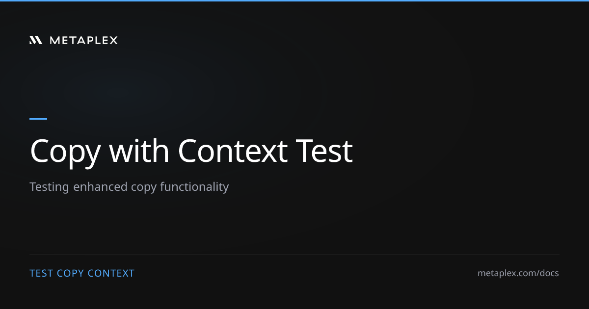 Copy with Context Test
