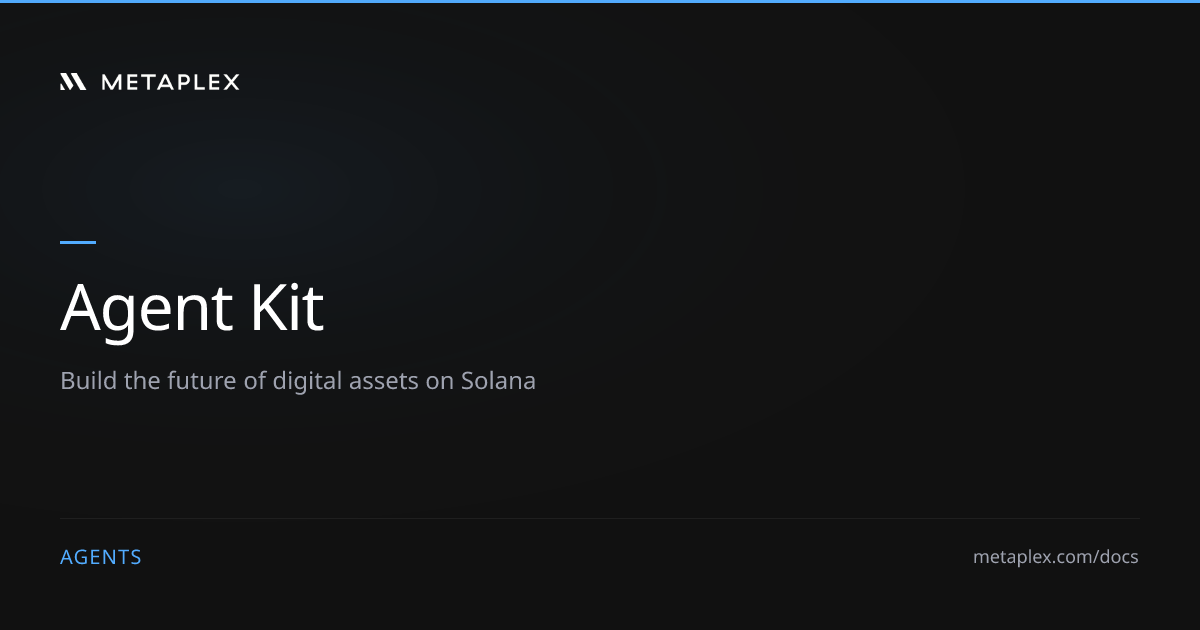 Create & Run Agents on Solana | Agent Registry | Metaplex
