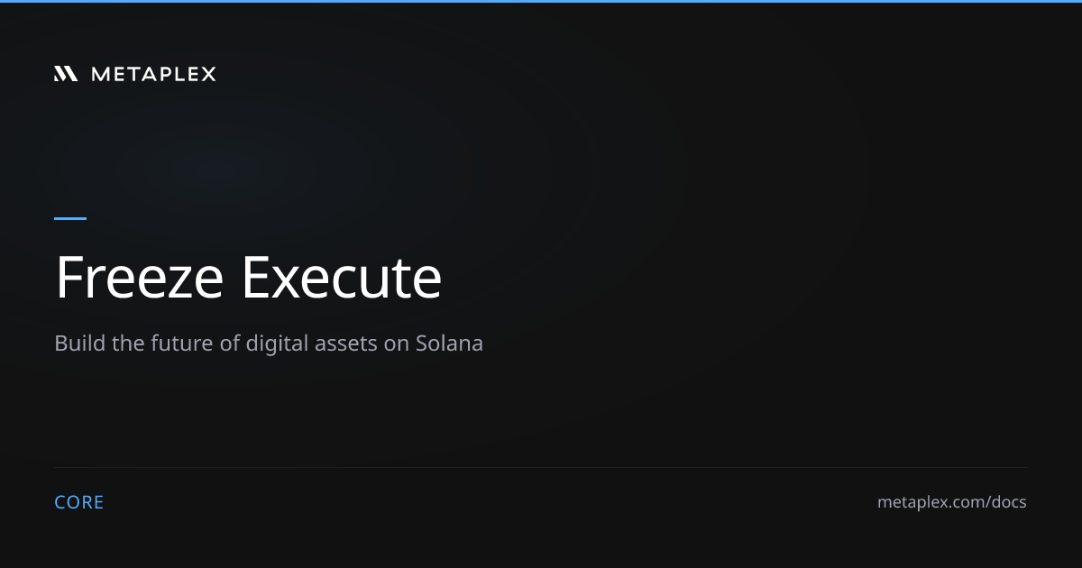 Freeze Execute Plugin | Core