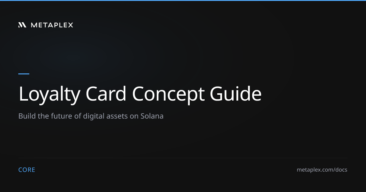 Loyalty Card Concept Guide | Core Guides